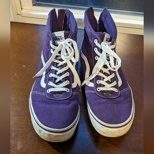 Vans Purple High-Top Sneakers